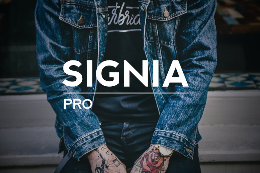 Шрифт Signia Pro
